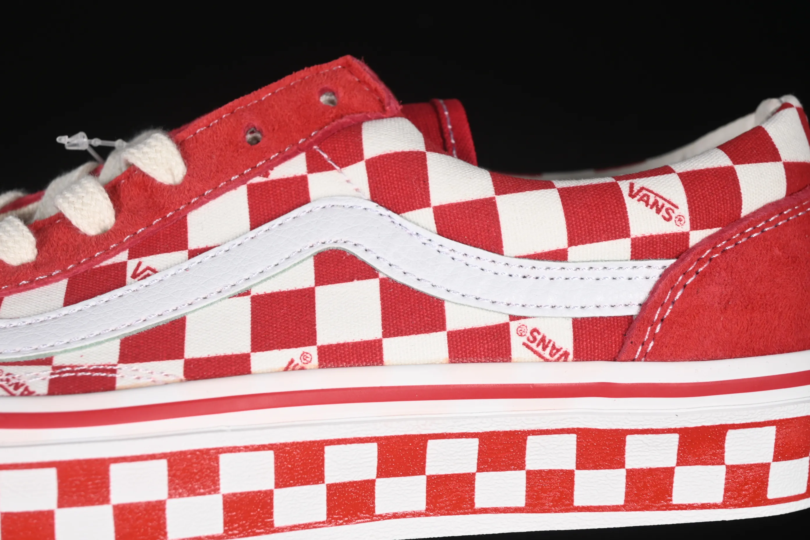 All categories Vans Vans series Vans Low Vans low top Vans Old Skool 36 LX-BMX official new style white and red checkerboard casual canvas shoes VN000D57ERM